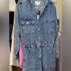 Universal Thread Blue Denim Jumpsuit